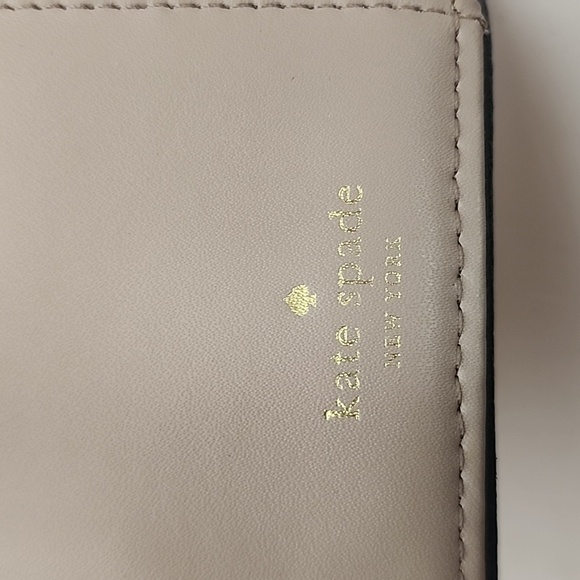 Kate Spade Vintage Gray/taupe Leather compact Wallet. Minimalist. - Picture 6 of 8